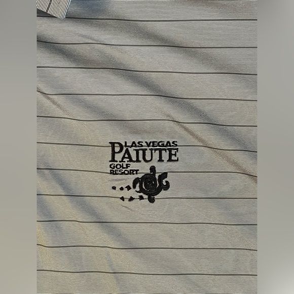 FootJoy Las Vegas Paiute Golf Resort Polo Shirt Men X-Large Gray Performance - Picture 3 of 6